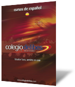 Folleto de los Curos de Espa&ntilde;ol de Colegio Delibes